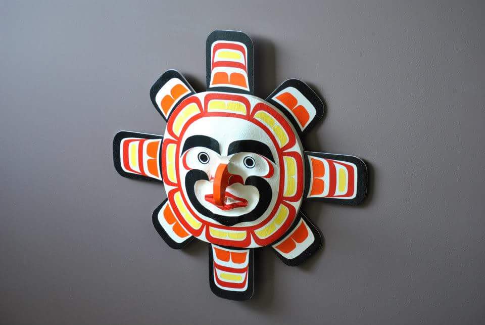 Sun panel carving